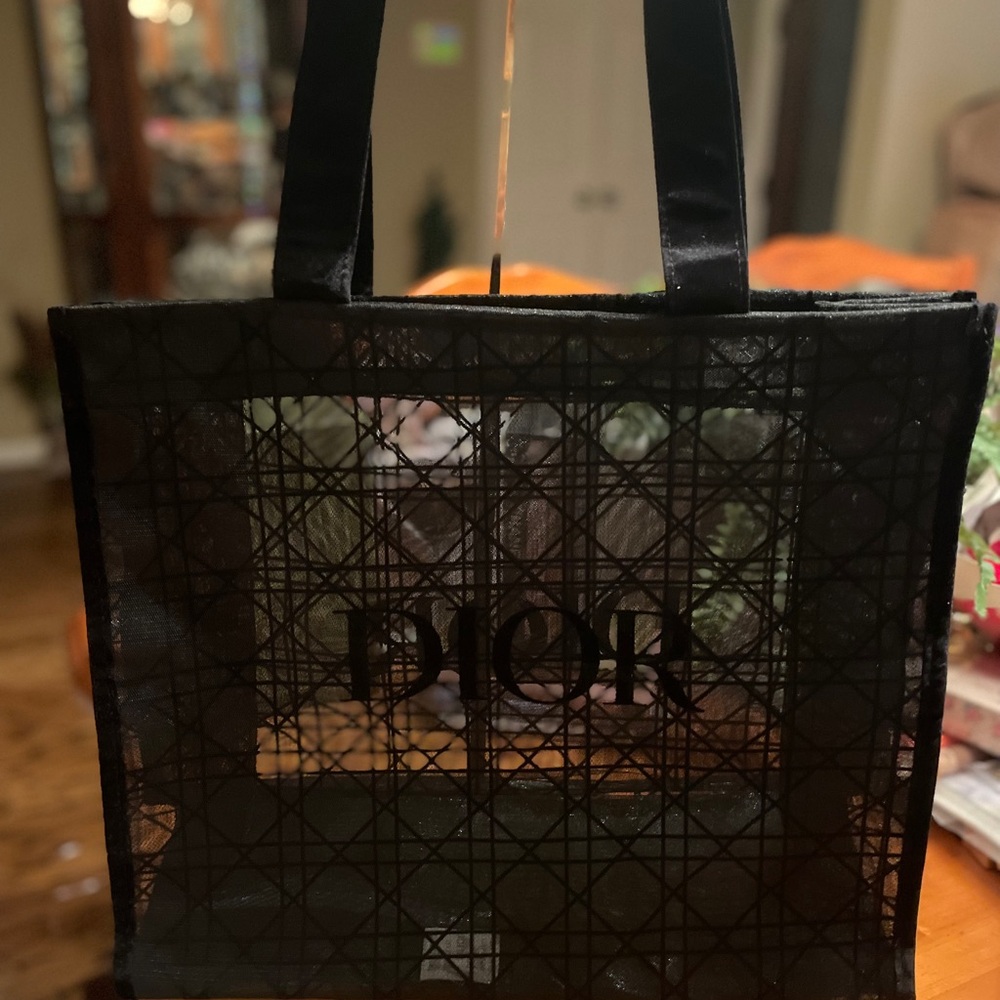 Dior Black Mesh Tote